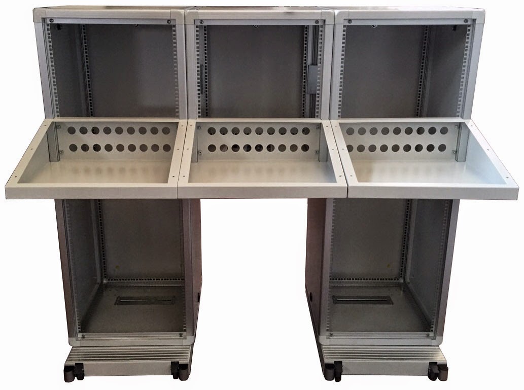 Console audio video e banchi di regia