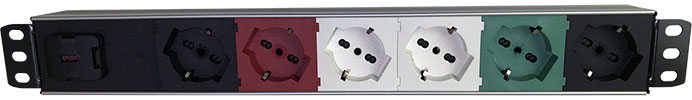 fruits for power sockets and power panels for industrial cabinets and 19-inch racks