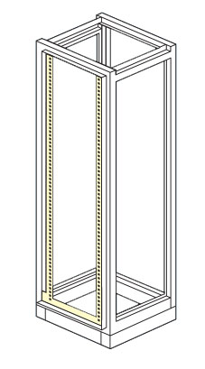 external door with 19" rack frame