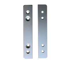 Pair of corner finishing plates front/rear for desktop rack cabinet 2U