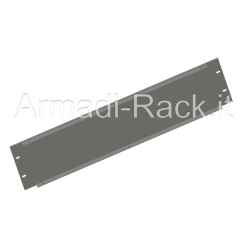 Extruded aluminum front panel for 2U 19 inch enclosure