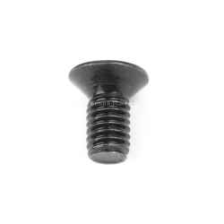 24 flat conical head screws with recessed cross, 6 mm long, M3 thread, black colour
