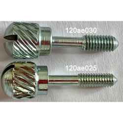 Knurled screw with M2.5 thread for subrack front panels, subunits, anti-thread bushings