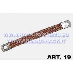 Flexible grounding strap with eyelet terminals, 16 mm2 section copper...