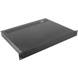 19 inch rack case height 1 unit with black aluminum front 350 mm deep