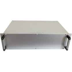 Series 2000 ST desk enclosure with flanges and handles, for electronics on plate or card guides, various dimensions
