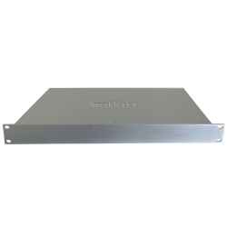 19" rack drawer container in natural anodized aluminum without various handles Unit depth 213 - 441 mm