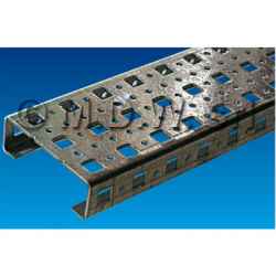 Profile bars with square holes for cage nut 9.5 and round holes 4.2 25 mm grid L 550 mm