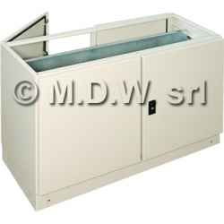 Base with double swing door, dimensions 1200L x 700H x 500D with internal plate 1150 x 612