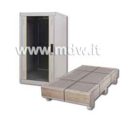 Cabinet 22 Units Eco Line (H)1200 x (W)600 x (D)800 mm. Color Light Gray (To be assembled) (Dn-19 22U-6/8-Ec)