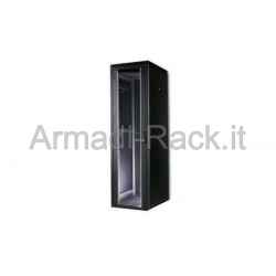 22 unit professional line cabinet (h)1200 x (l)600 x (d)800 mm. black color ral9005 (dn-19 22u-6/8-sw)