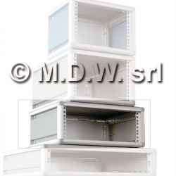 MODULRACK desktop cabinets electronics container, 60te wide, various rack units and depths