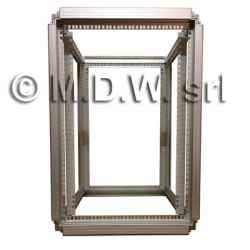 19 inch open frame rack - 20u x 596 x 818 (wxd mm), in anodized aluminum