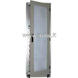 Door with 24u plexiglass window for cabinet width 596 mm