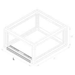 ARMA/MVA 0650 MODULRACK 6U 308x525x525 complete with handles ARMA.MA.ME2005 CONCEALED HANDLE