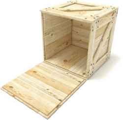 wooden crate for shipping small cabinet (up to 18U 600 x 1000 mm)