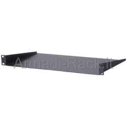 Shelf/adapter 1 19&quot; rack unit with blind support surface and without edges