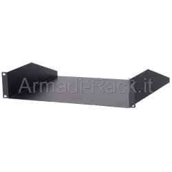Shelf/adapter for 2 19&quot; rack units with 375 mm deep blind support surface without edges