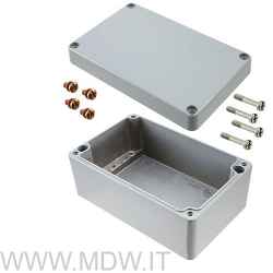 MBA 332311 (330x230x110 mm) aluminum housing according to DIN EN 60529, IP66, gray color RAL 7001
