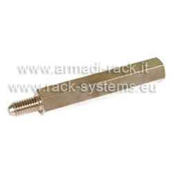 Insulating spacer pin M6 male thread - M6 female spacer length 32 mm