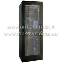 Cabinet for LAN and networking networks, 42 Dynamic line units, dimensions in mm (H)2010 X (W)800 X (D)800, black color RAL9005