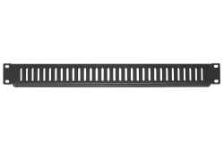 19" ventilated plate closing empty spaces black RAL 9005 1 unit