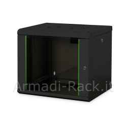 9-unit wall-mounted cabinet Unique line (h)509 x (l)600 x (d)450 mm. black colour