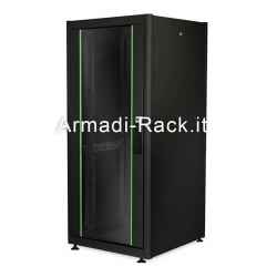 Cabinet 22 units 19 for networks measures (h)1155 x (l)600 x (d)600 mm. black colour