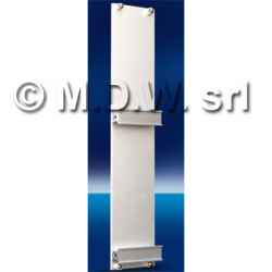 Front panel designed for handle and accessories without card support, natural anodized 2.5 mm thick, 6U various widths