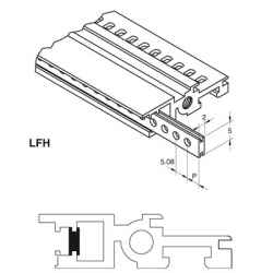 LFH Strip with threaded holes, various lengths