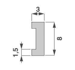 LI Insulating strip, various lengths