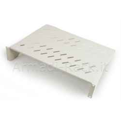 19" cabinet shelf, 2 units, 250 mm deep (universal), grey color