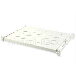 Universal shelf for pull-out rack cabinet on telescopic rails 1 unit grey 350mm.