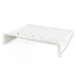 19" 2U cabinet shelf, 350mm deep (universal), grey color