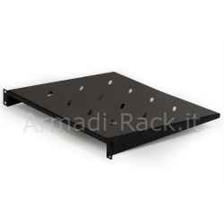19" cabinet Shelf, 1 unit, 350 mm deep (universal), black color