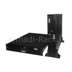 Rack UPS 19&quot; 1000VA 1000W online sine wave, with 4 IEC ports, with SNMP slot