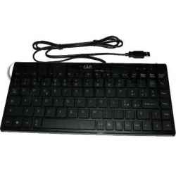 Mini 88 key USB keyboard for MS Windows in black
