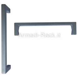 Pair kit of monobloc aluminum handles, height 40 mm, M5 thread, for 5U drawers and subracks