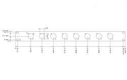 Front closing plate in natural anodized extruded aluminium, blind panel for 1 19&quot; rack unit (000HN195)