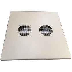Ventilated roof with predisposition grilles for 2 fans 120 x 120 (not included), for cabinet 596 x 551