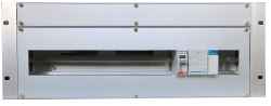3U 84TE front panel KIT with cable passage slots and DIN bar mounting predisposition