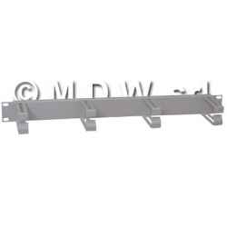 Cable guide patch panel 1 unit short rings h 40