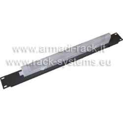 1 unit panel, black RAl 9005 color complete with 220VDC fluorescent lamp