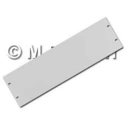 Blank panel 3 units for rack cabinets gray RAL 7035, front panels rack 19&quot;