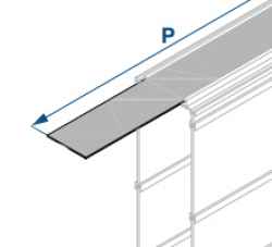 PCC-12 blanking plate (roof/bottom subunit)