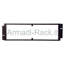 19&quot; rack panel with 3 protection units made of metal and plexiglass