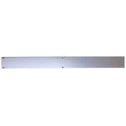 UNI 9005/1 aluminum front panel, 2.5 mm thick, insulating natural anodized surface treatment, 1U 84HP