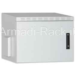 Cabinet 12 outdoor rack units IP55 Outdoor Wall Mounting 19" Cabinets W=600mm D=450mm
