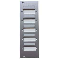 Front panel height 3U, width 8HP, with cutouts and editable labels - for SC, LC connectors