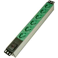 7 direct ***GREEN*** power strip without switch - aluminum structure